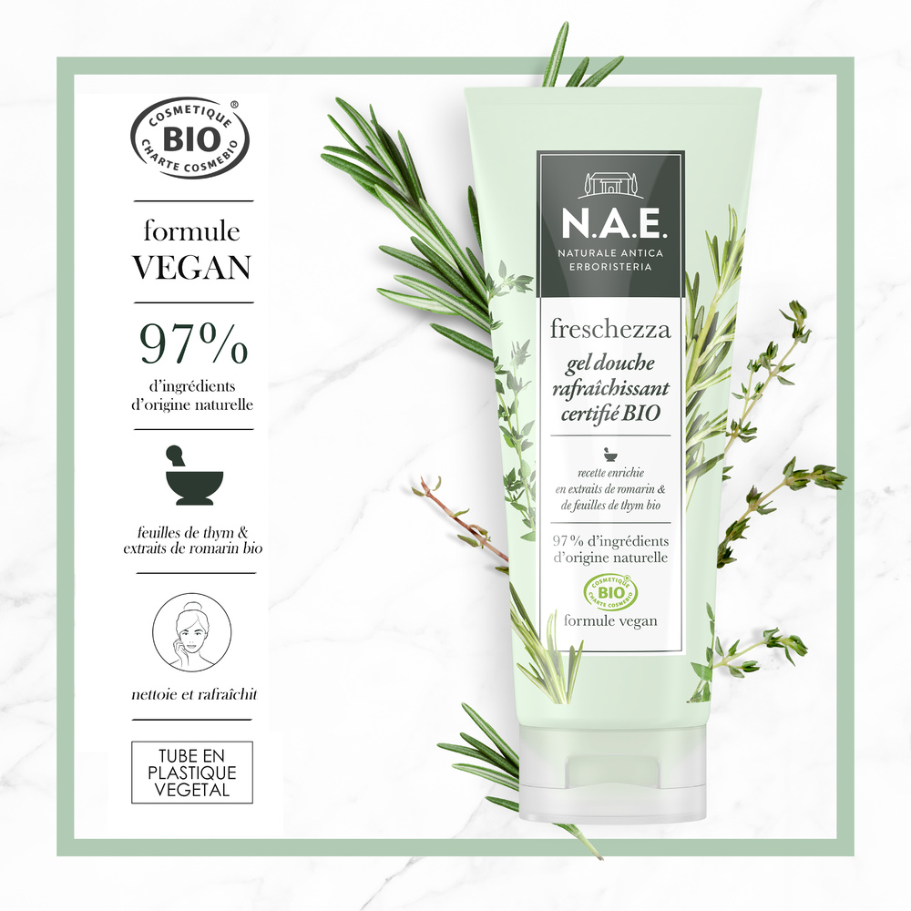 N.A.E. N.A.E. Gel douche Bio rafraîchissant - freschezza Gel douche