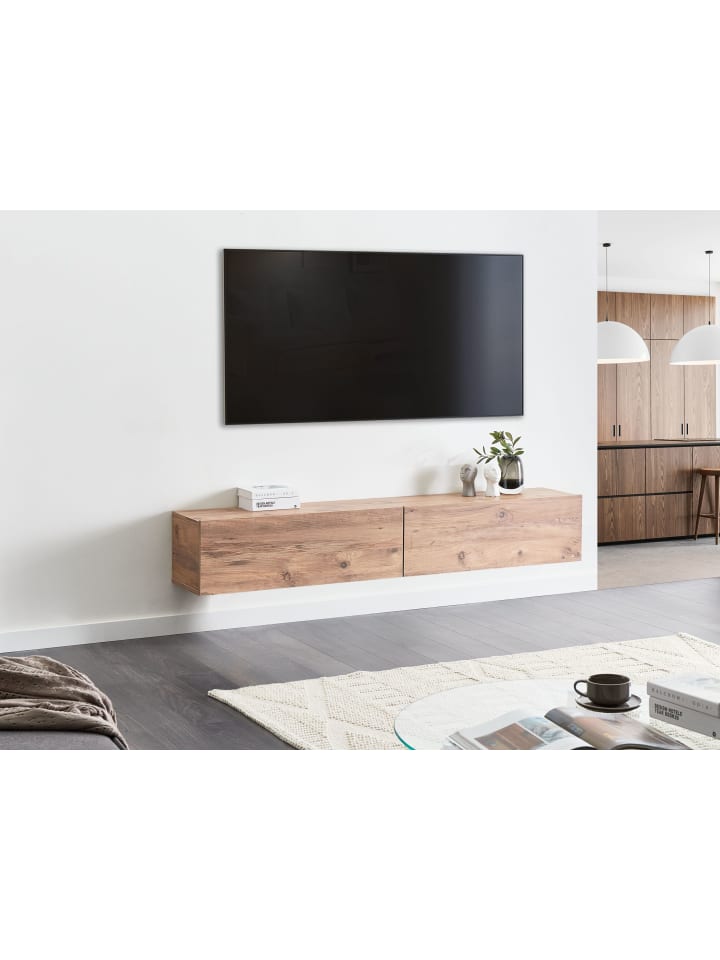 Beliani TV-Möbel GLADSTONE in Braun - (W) 180 x (H) 30 x (L) 32 cm günstig kaufen onesize