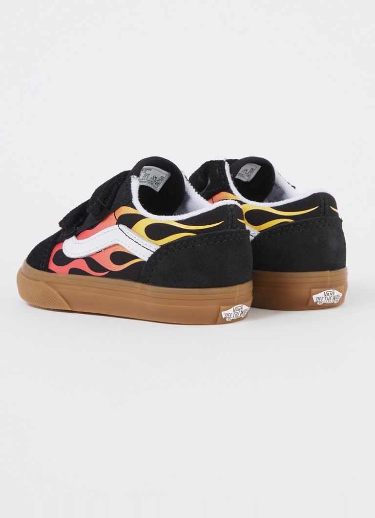 Teniși Vans Old Skool cu detalii din piele întoarsă