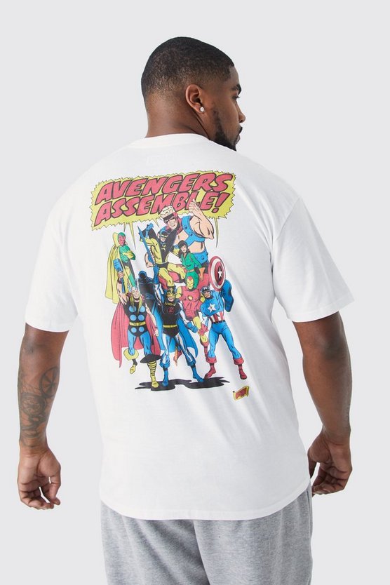 Oversize T-Shirt mit lizenziertem Avengers-Print
