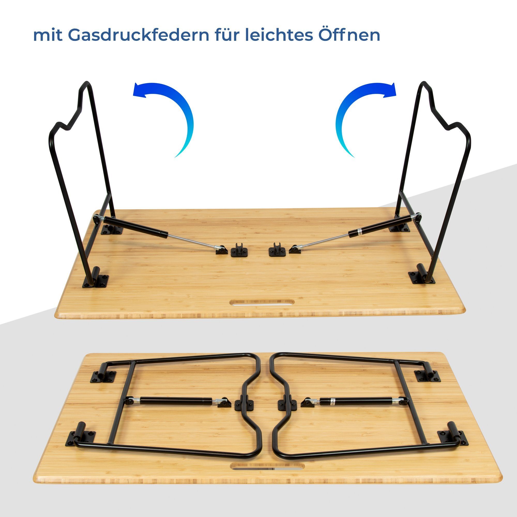 osoltus Campingstuhl osoltus Campingtisch Blavand Bambustisch klappbar Tabletttisch mit