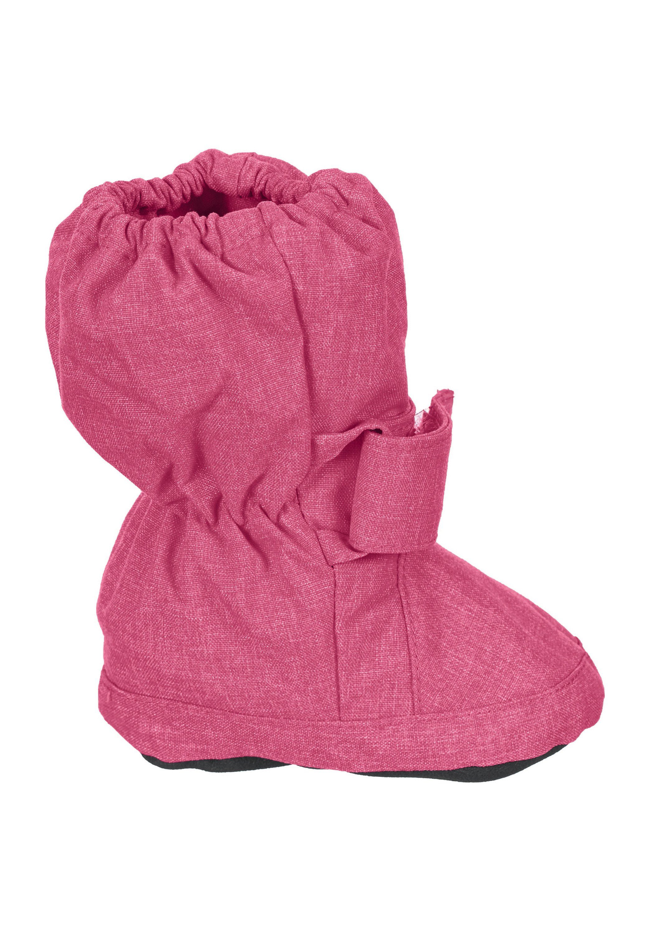 Sterntaler® Baby-Schuh Outdoorschuh (1-tlg) Bequeme Krabbelschuhe - Babyschuh Mädchen - Flexible Schuhe Baby - Baby Ballerinas rutschfest - Stoffschuhe Winter wasserabweisend uni