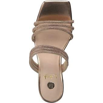 La Strada Pantolette in gold