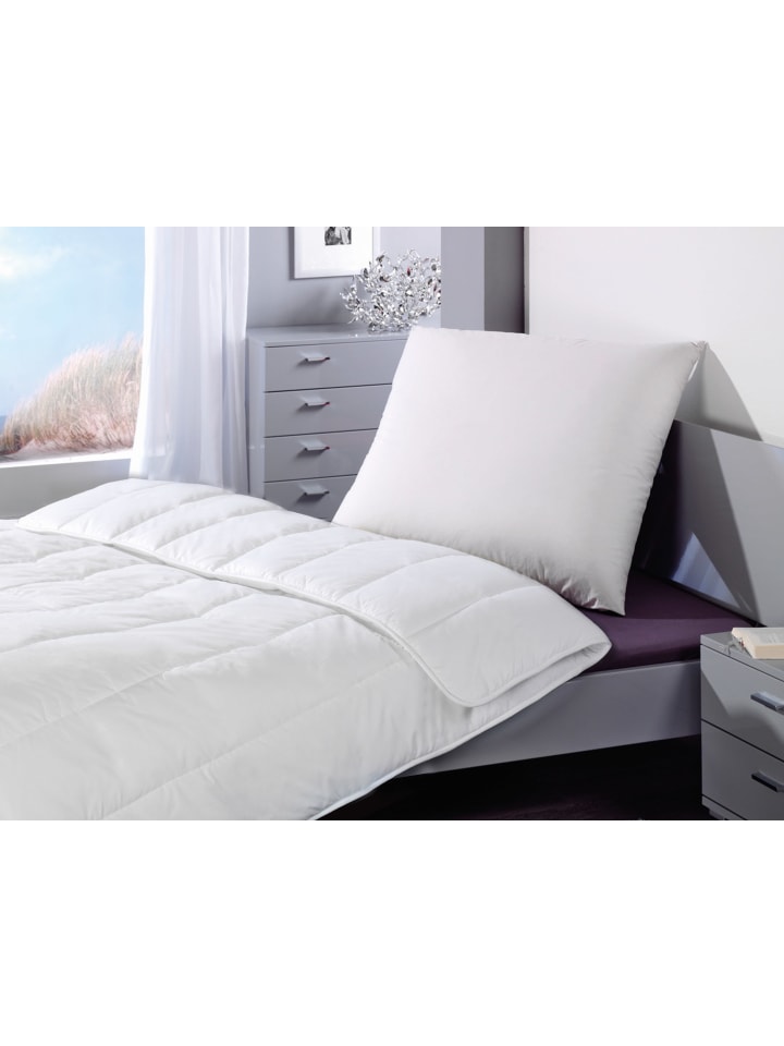 Wolkenkind Microfaser Kopfkissen SLEEP AND DREAM in Weiß günstig kaufen 40 x 80 cm