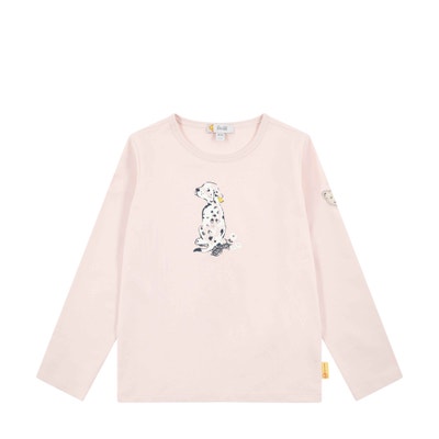 T-Shirt langarm, rosa für Mädchen
