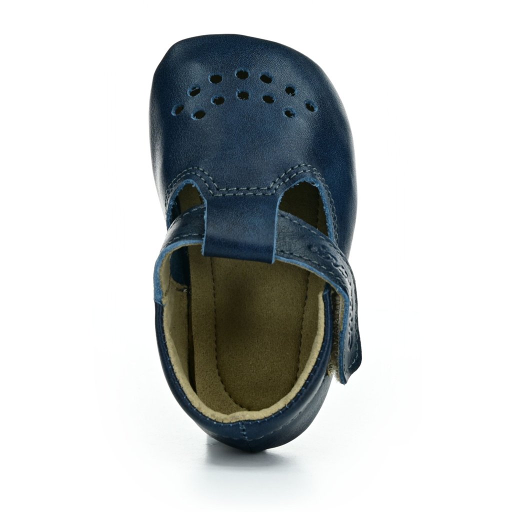 OmaKing Slippers Mutsu Blue Barfußkrabbelschuhe