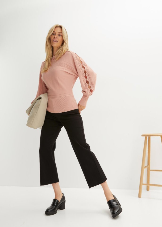 Pullover mit Spitze
