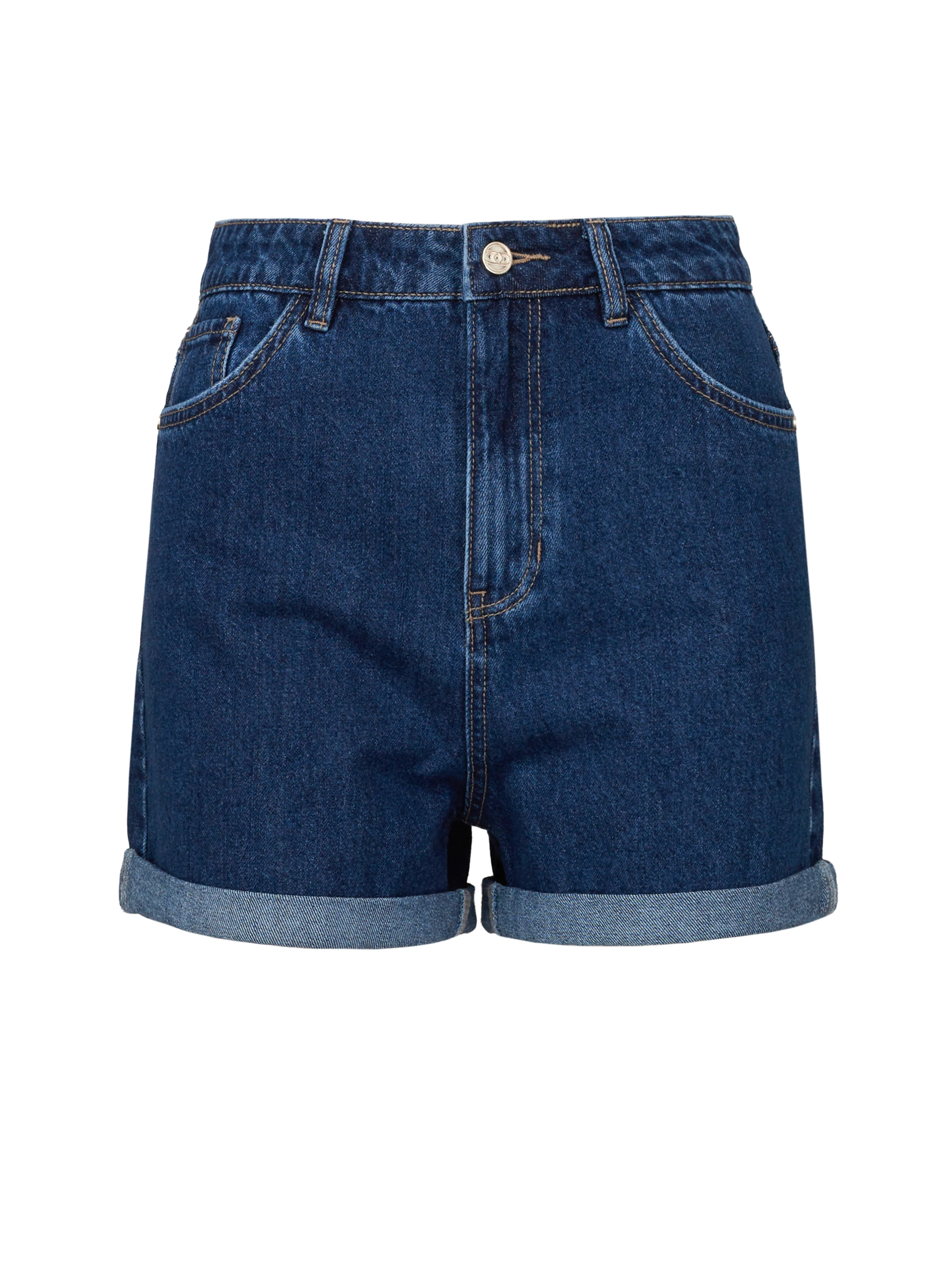 Dunkelblaue Damen Denim Shorts ORSAY