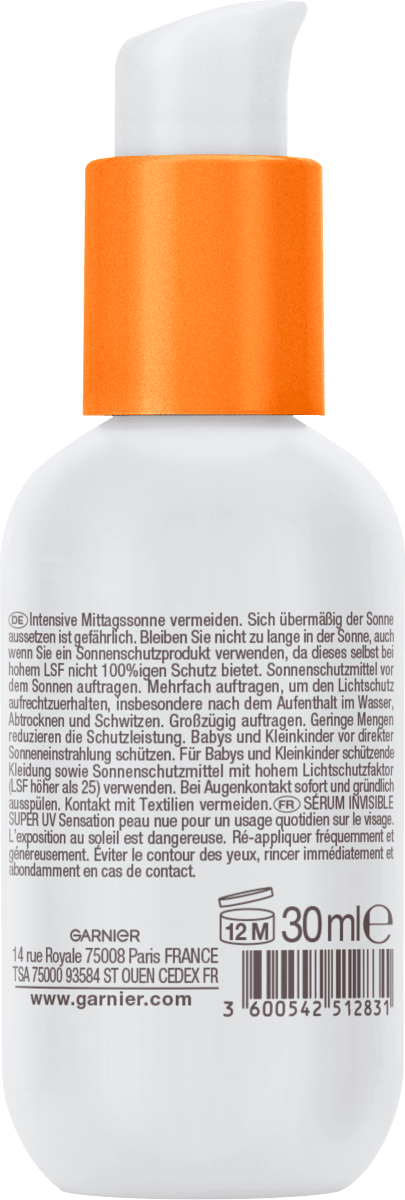 Sonnenfluid Gesicht super UV invisible Serum, LSF 50+, 30 ml