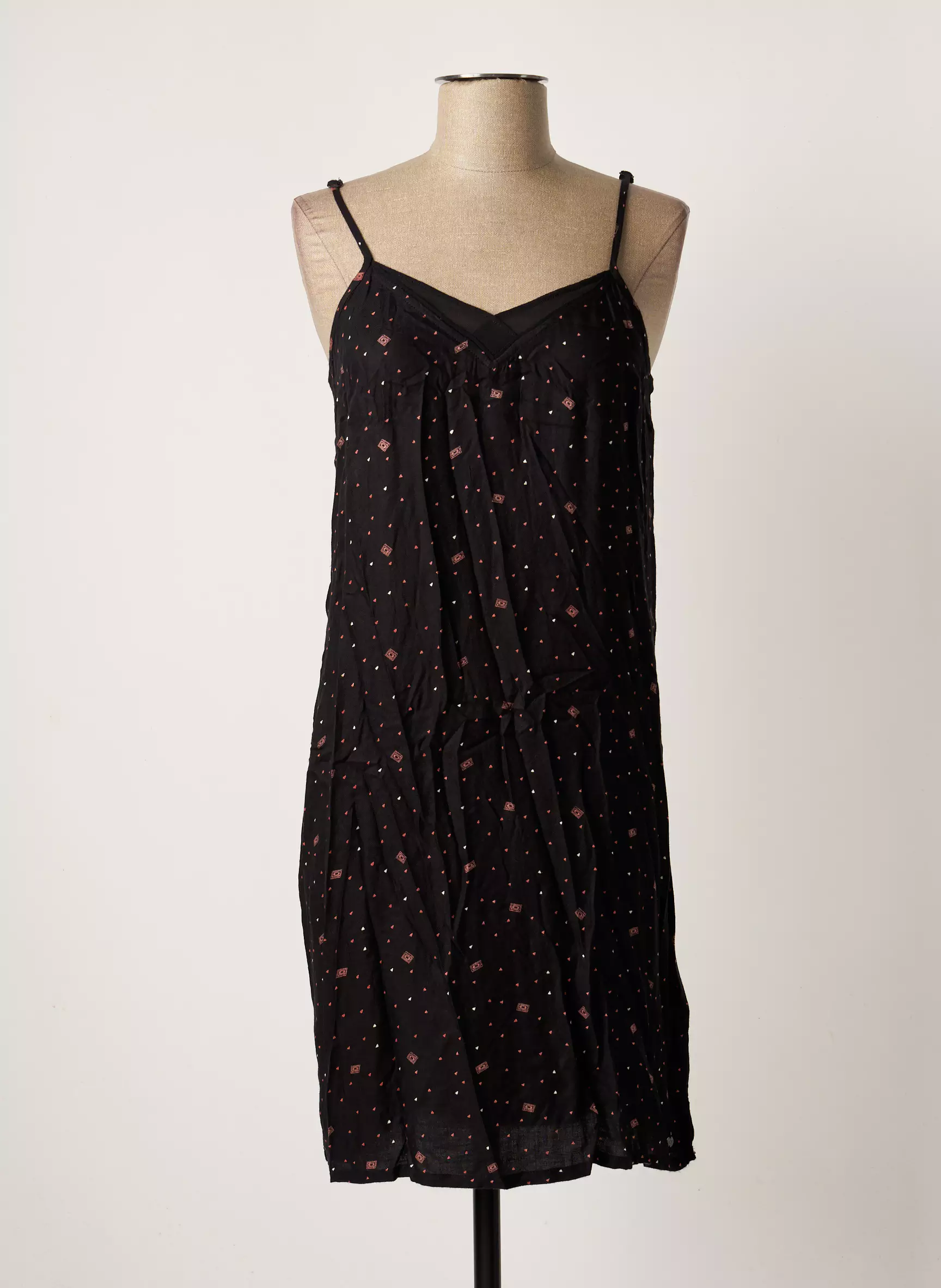 Bonobo Jeans Robes Mi Longues Femme couleur noir