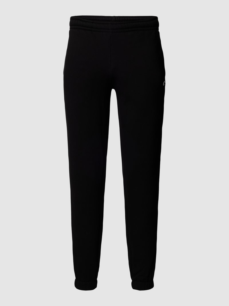 Sweatpants mit Label-Streifen Modell 'TAPE' in schwarz