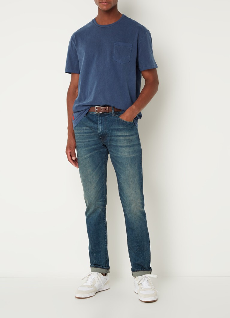 Jeansy Ralph Lauren o dopasowanym kroju, średnie wypranie