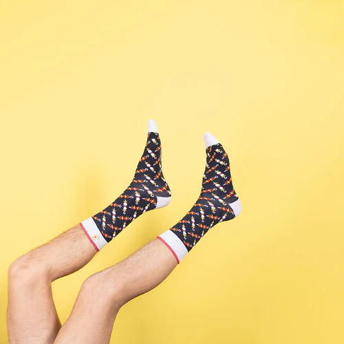 Navy blue Benjamin & Jacques socks