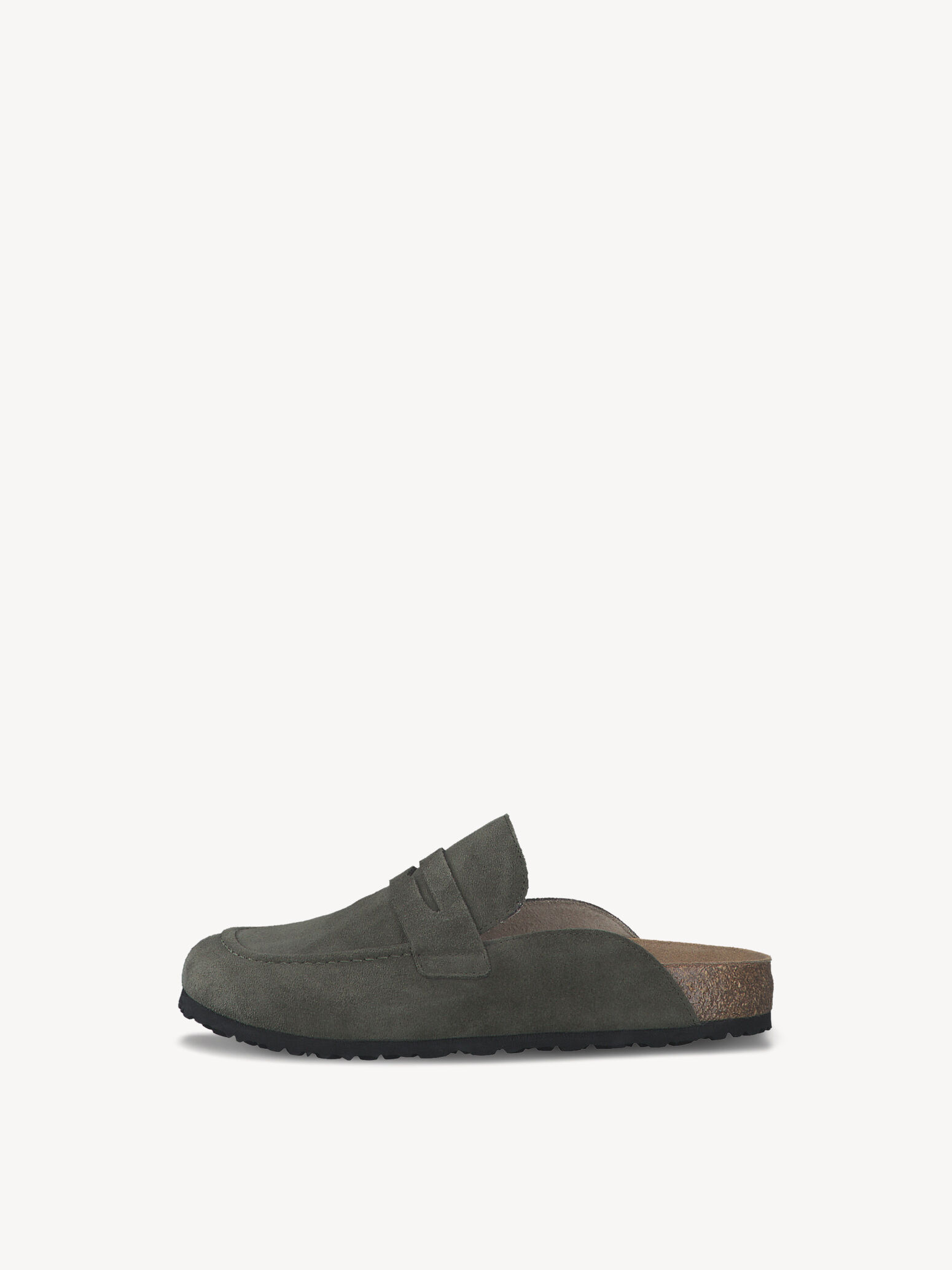 Mule en cuir - vert