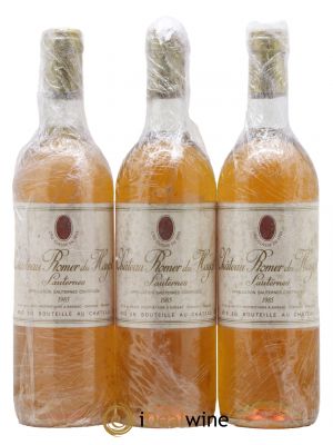 Château Romer du Hayot 2ème Grand Cru Classé  1985 - Lot de 3 Bouteilles
