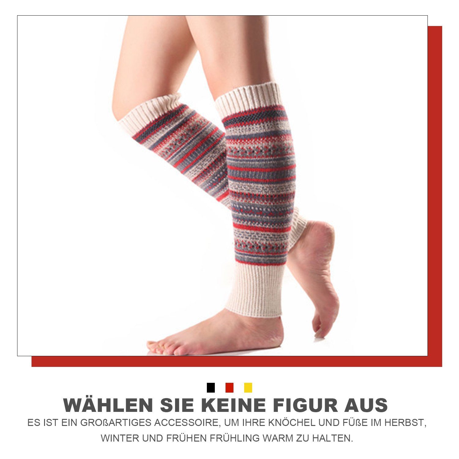 MAGICSHE Beinstulpen Stulpen Damen Lange Beinwärmer Gestrickte Leg Warmers