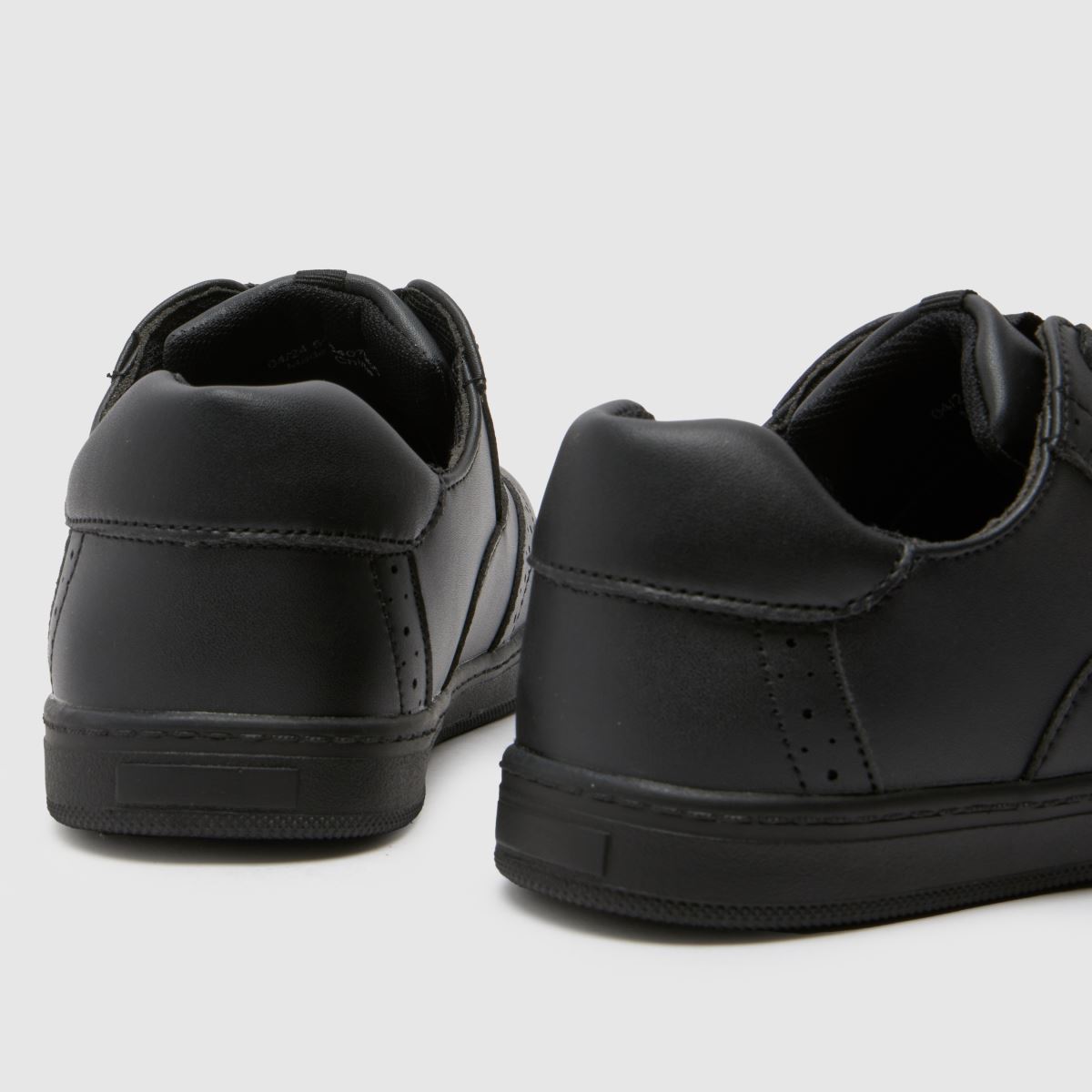 Schuh svarta brogues för pojkar och ungdom