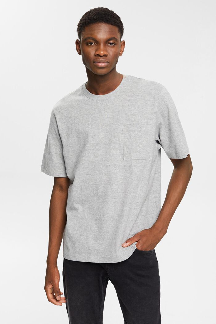 T-Shirt aus meliertem Jersey, LENZING™ ECOVERO™