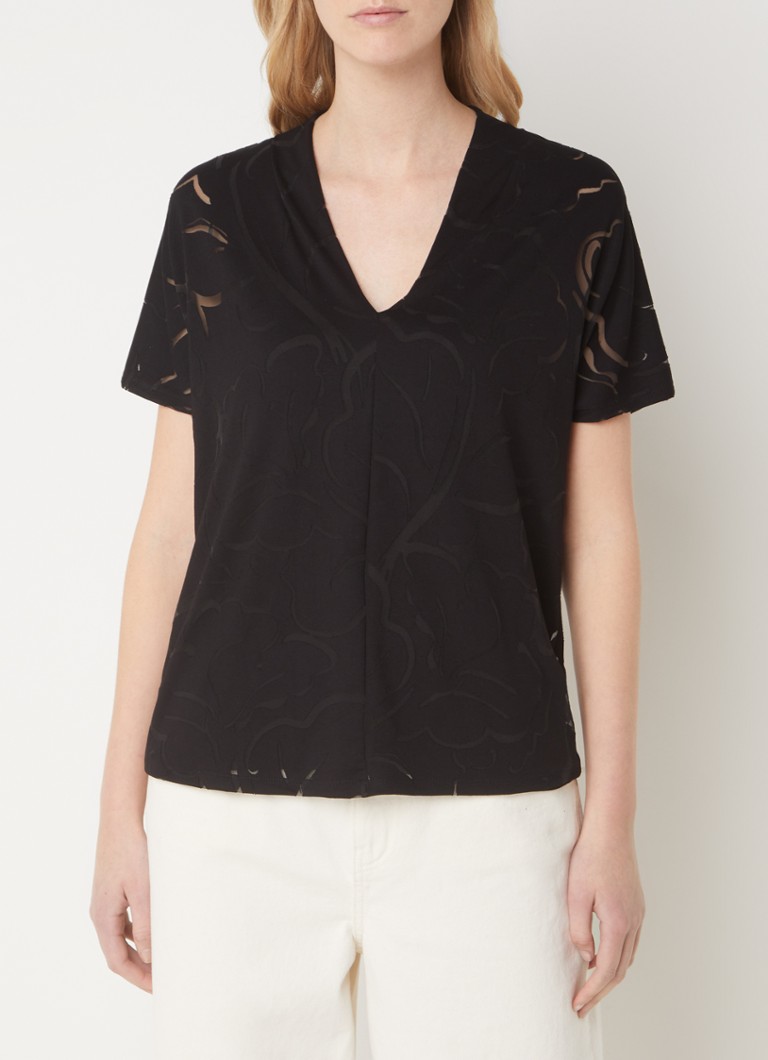 Phase Eight Linda top with openwork design
