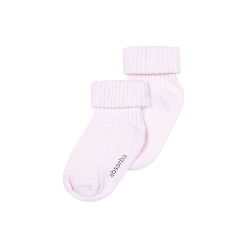 Chaussettes rosess pâles en coton naissance Absorba