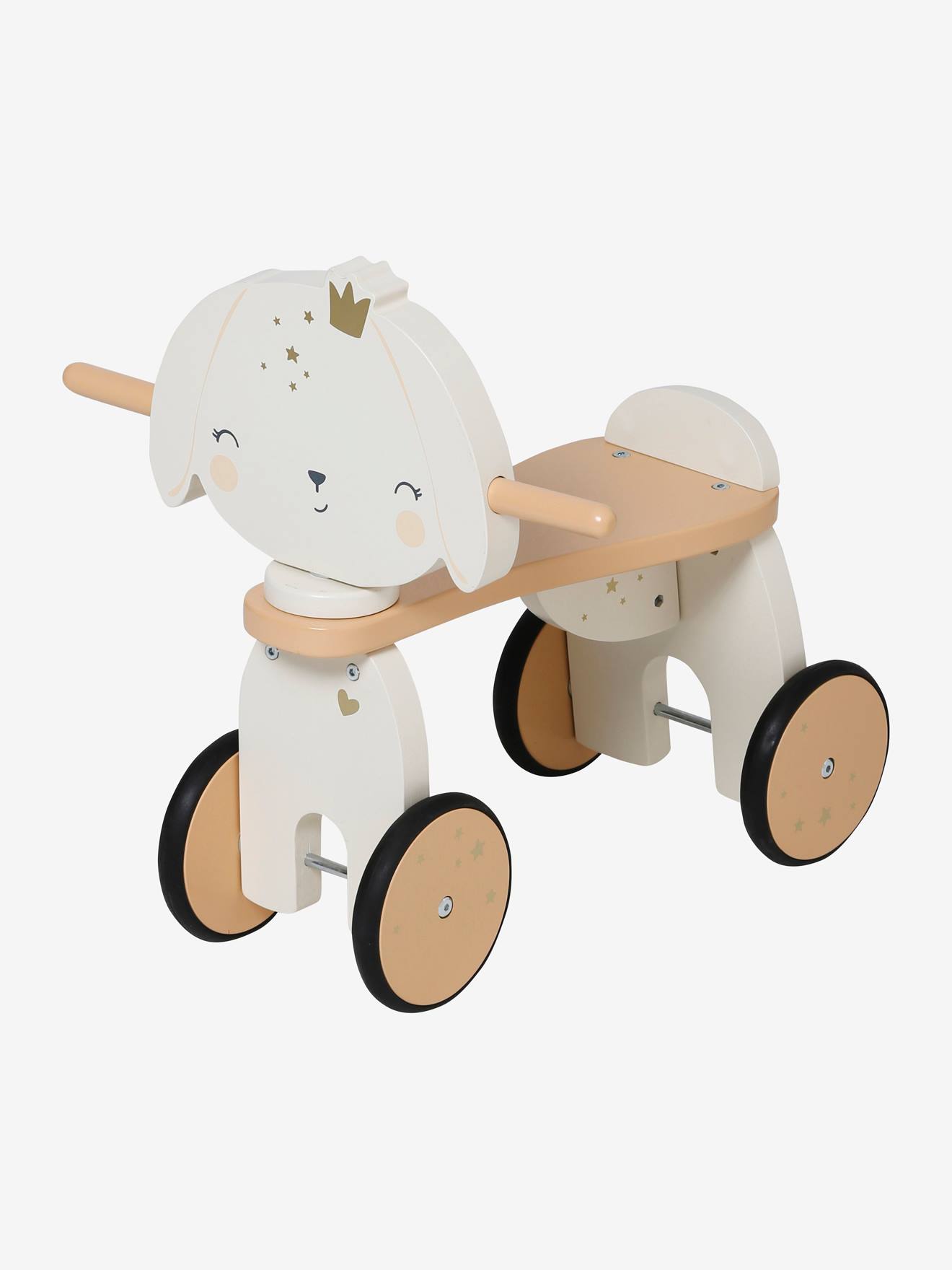 Porteur Lapin en bois FSC® gris