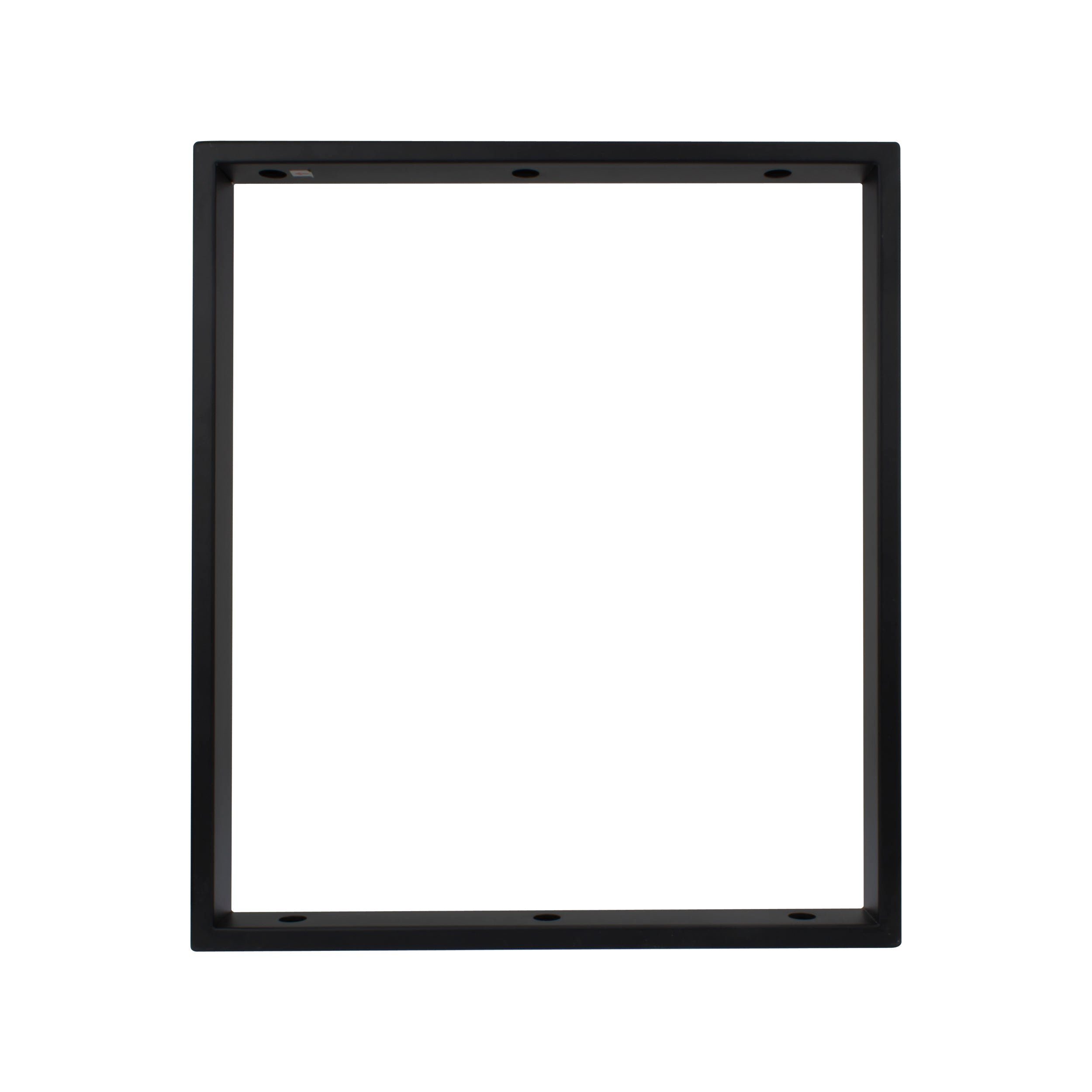 Natural Goods Berlin Wandregalhalter REGAL-RAHMEN, 1-tlg., Regalhalterung, Winkelkonsole, Wandregal, Winkelträger, 30 x 35cm, Schwarz