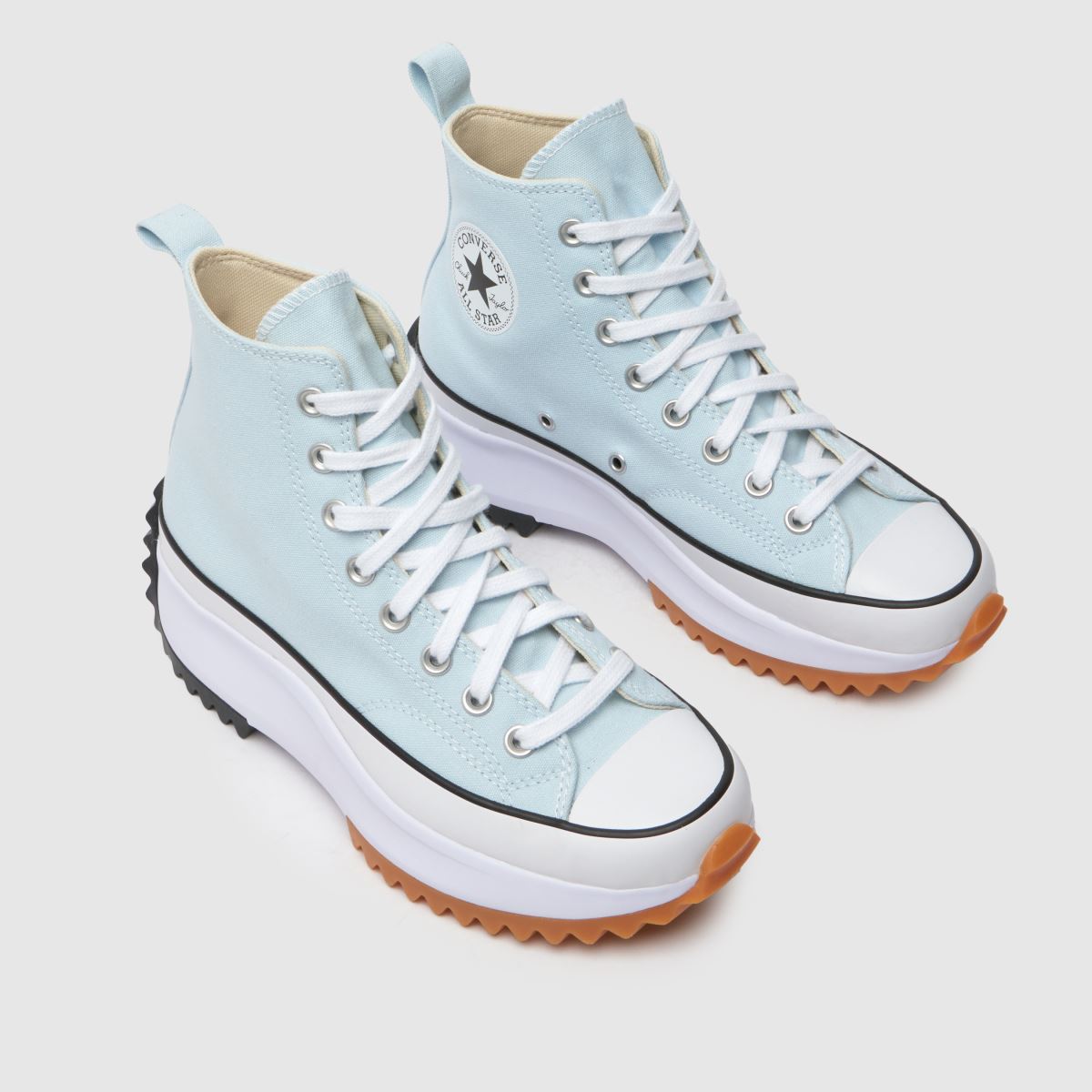 Converse Run Star Hike Hi cipők halványkék színben