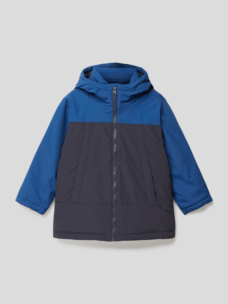 Jacke mit seitlichen Eingrifftaschen Modell 'ANORAK' in marineblau