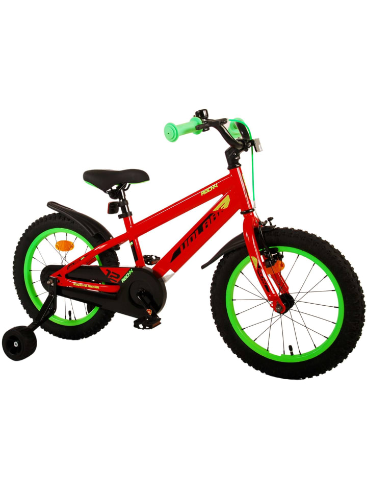 Volare Kinderfahrrad Rocky Fahrrad für Jungen 16 Zoll Kinderrad in Rot 4 Jahre günstig kaufen onesize