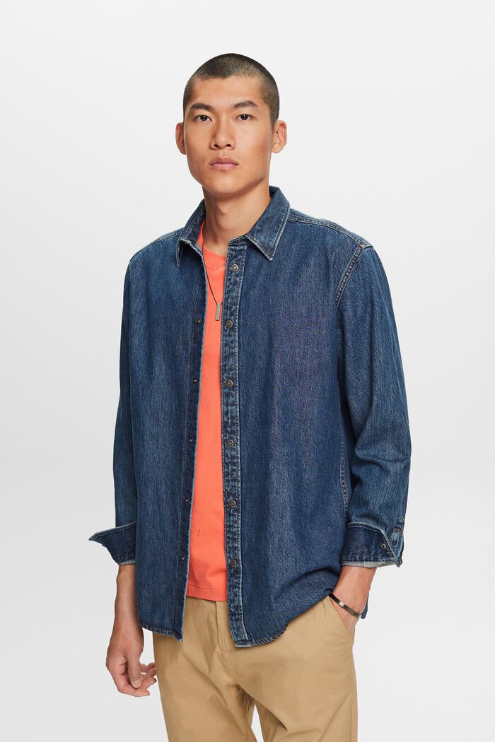 Jeanshemd, 100 % Baumwolle
