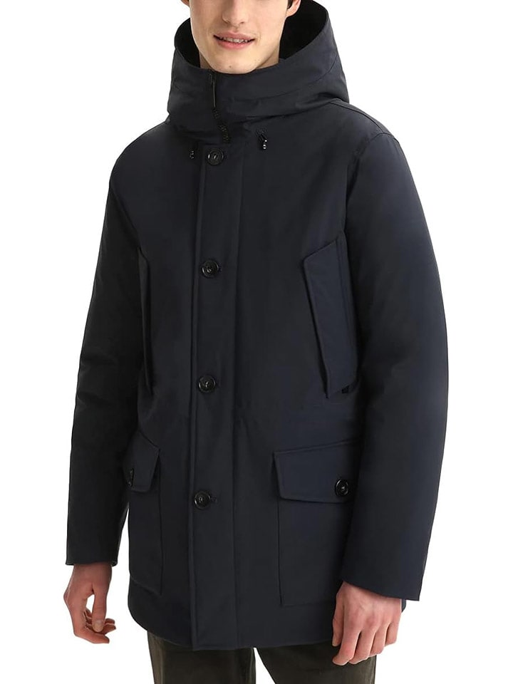 Woolrich Daunenparka in Dunkelblau günstig kaufen