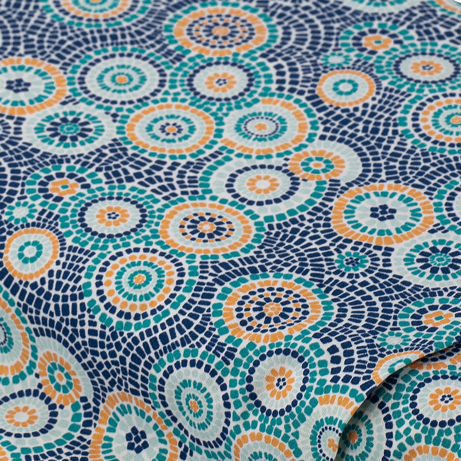 Baumwollstoff Mosaik-Kreise 