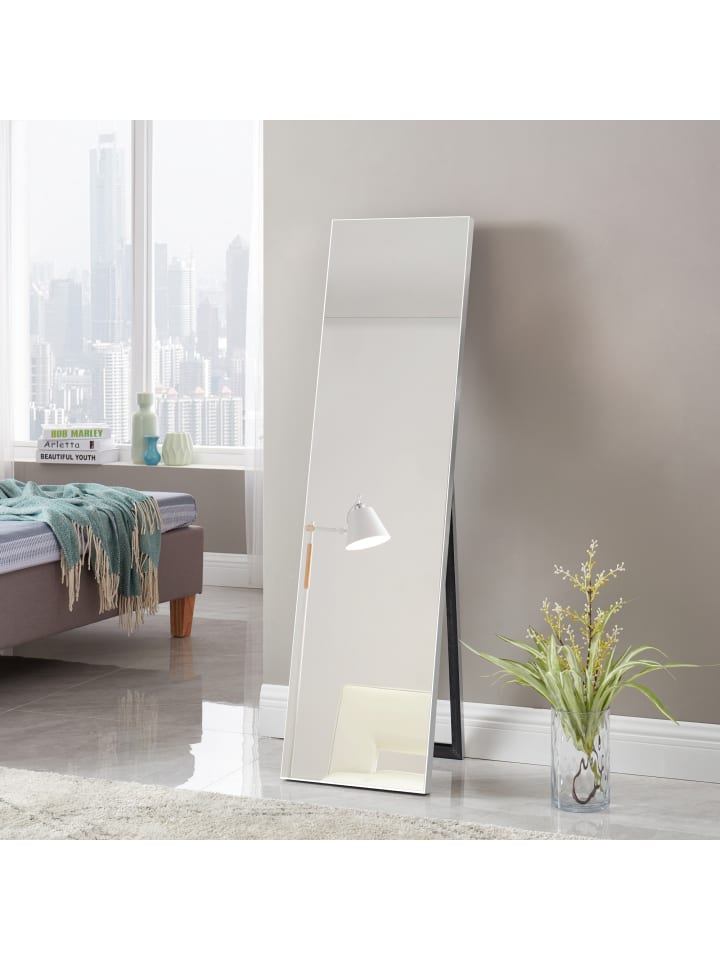 en.casa Standspiegel Barletta in Silber (H)150.6cm (B)35.6cm (T)2.7cm günstig kaufen onesize