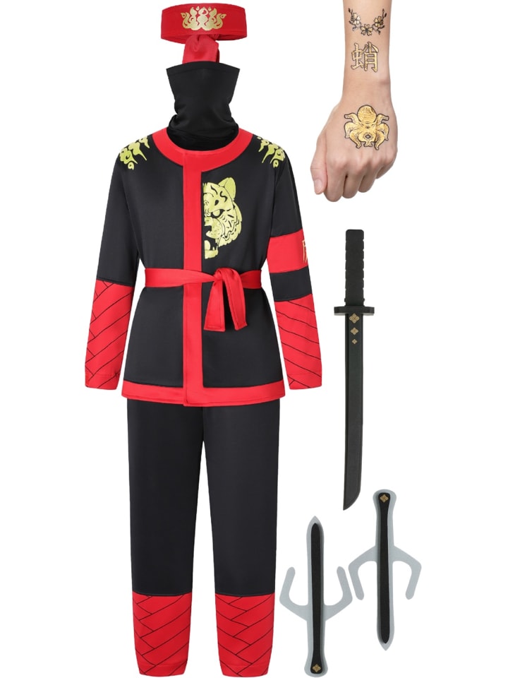 Corimori Ninja Kostüm für Kinder mit Schwert in Rot günstig kaufen