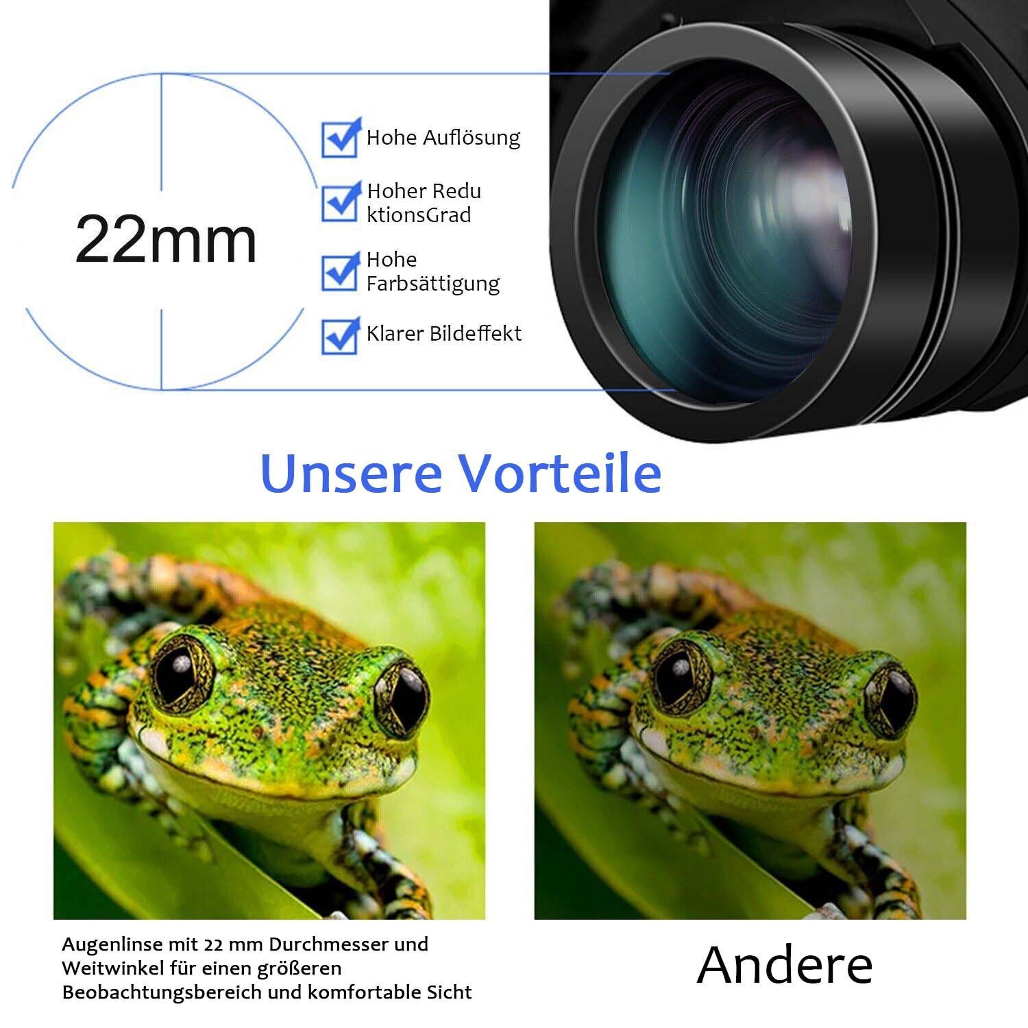 flowgoer HD10-180X100 Zoom-Weitwinkeloptik Fernrohr Fernrohr (Fernglas, Nachtsicht)
