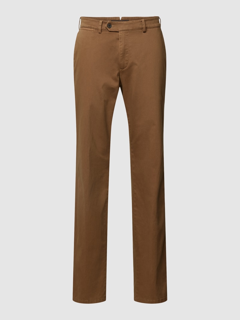 Hose mit Strukturmuster Modell 'JOE' in beige