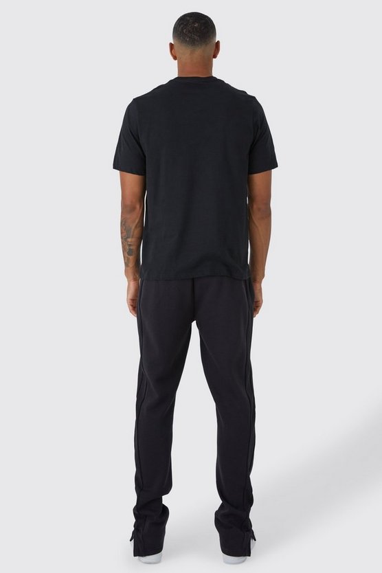 Tall Oversize T-Shirt mit Farbverlauf und Official Man Print