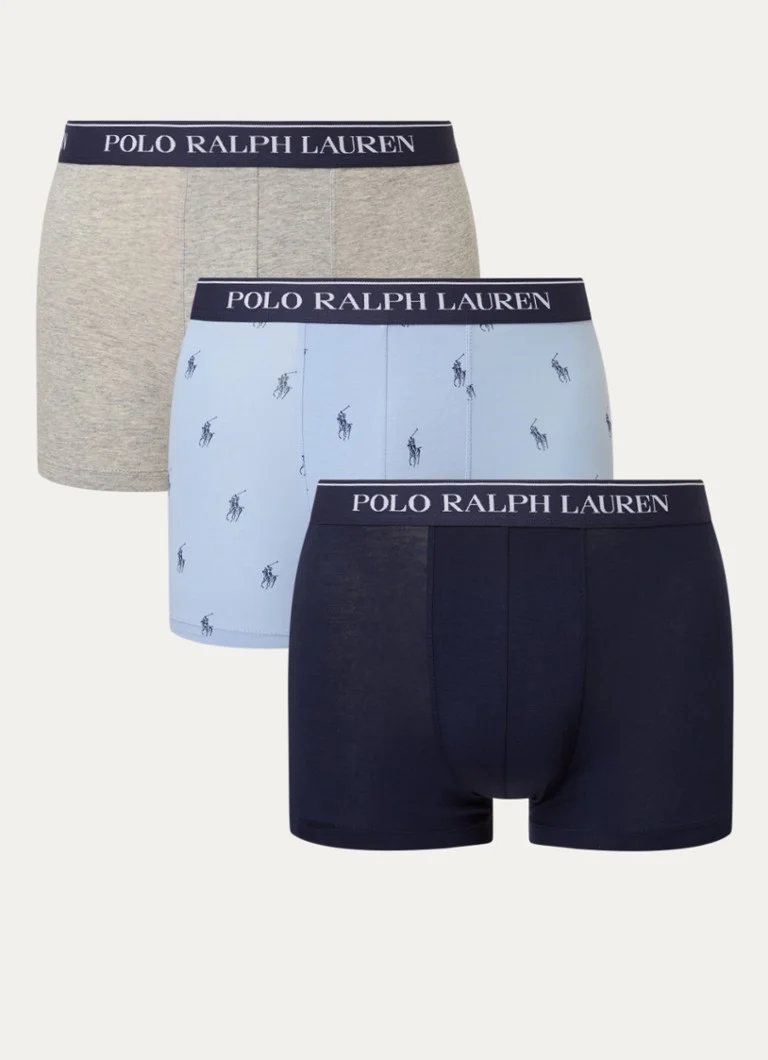 Lot de 3 boxers Ralph Lauren avec ceinture logotée