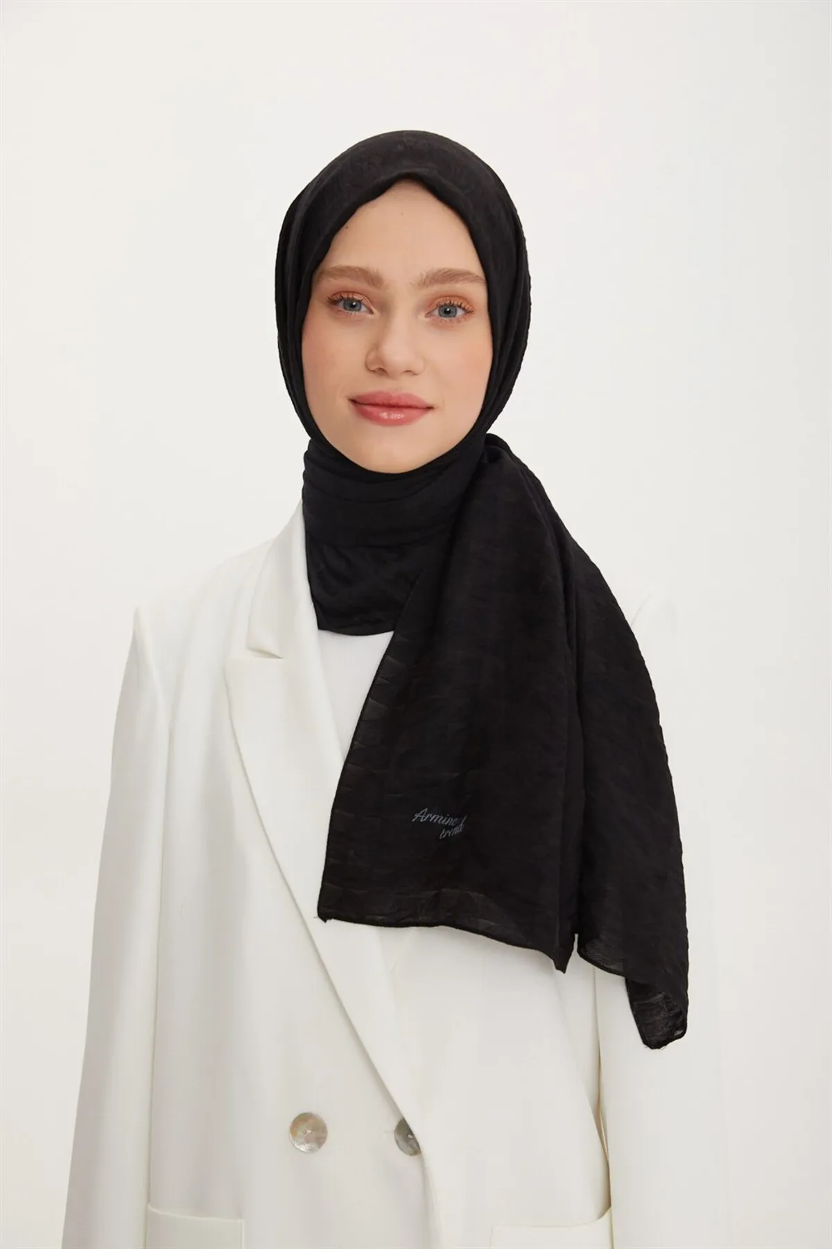 Armine  Trend Vega Schal – Modalstoff – Atsvg-3493 – Schwarz