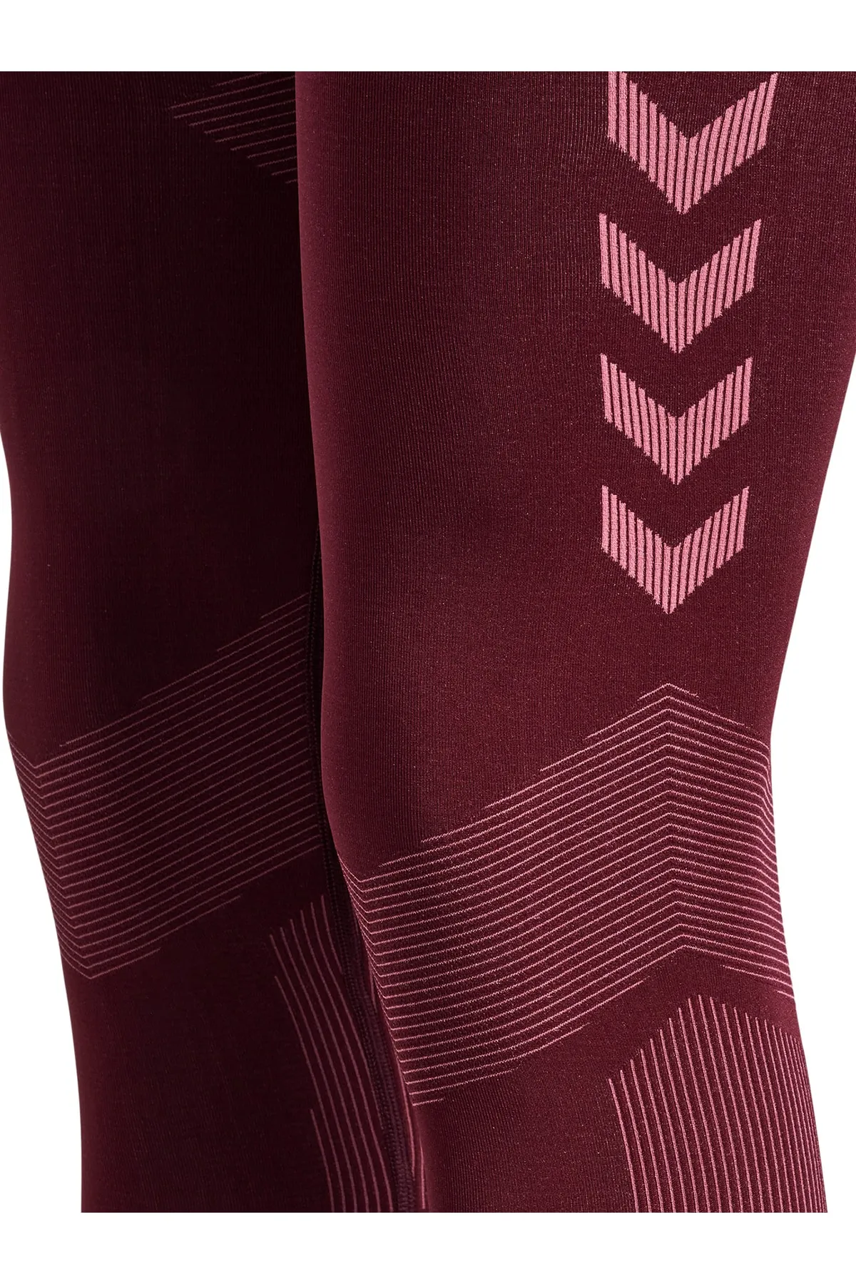 hummel  Sport-Leggings - Rot - Mittlerer Bund