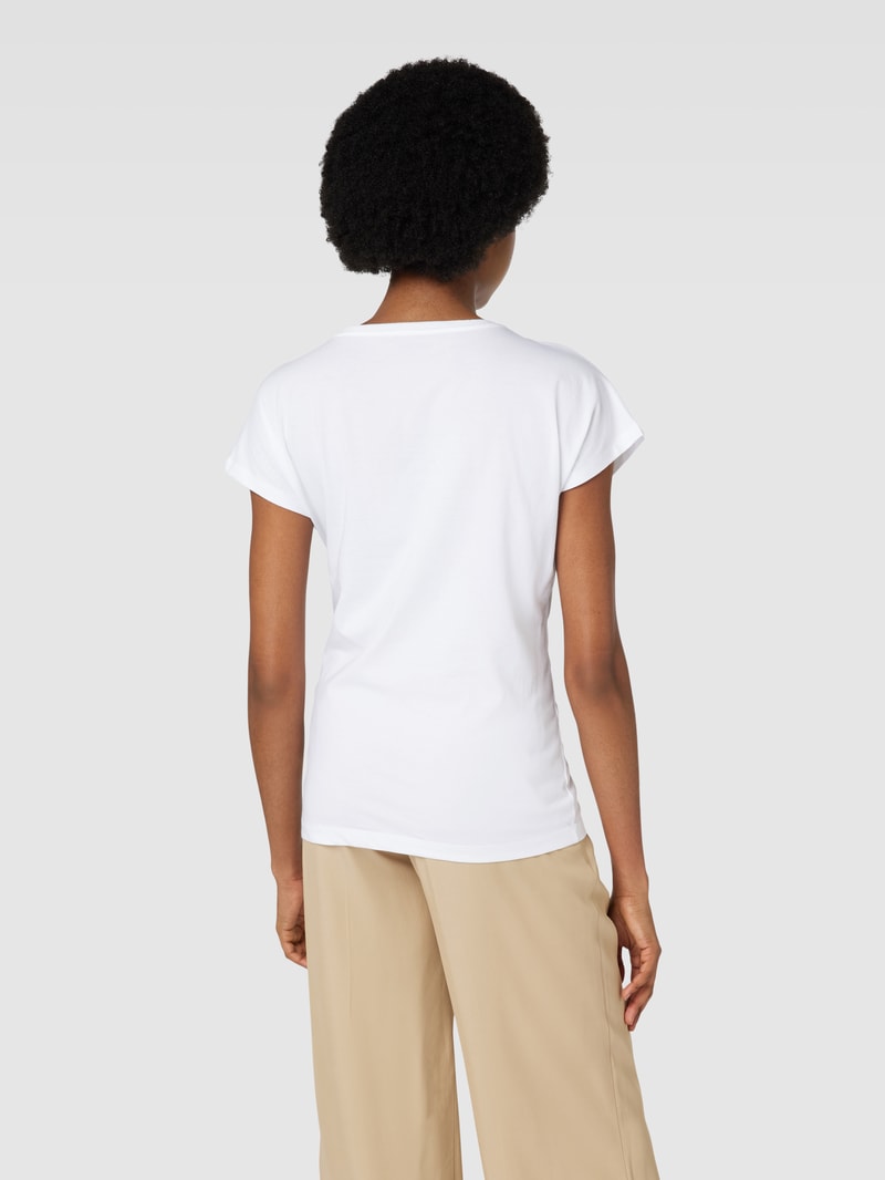 T-Shirt mit Rundhalsausschnitt in weiß