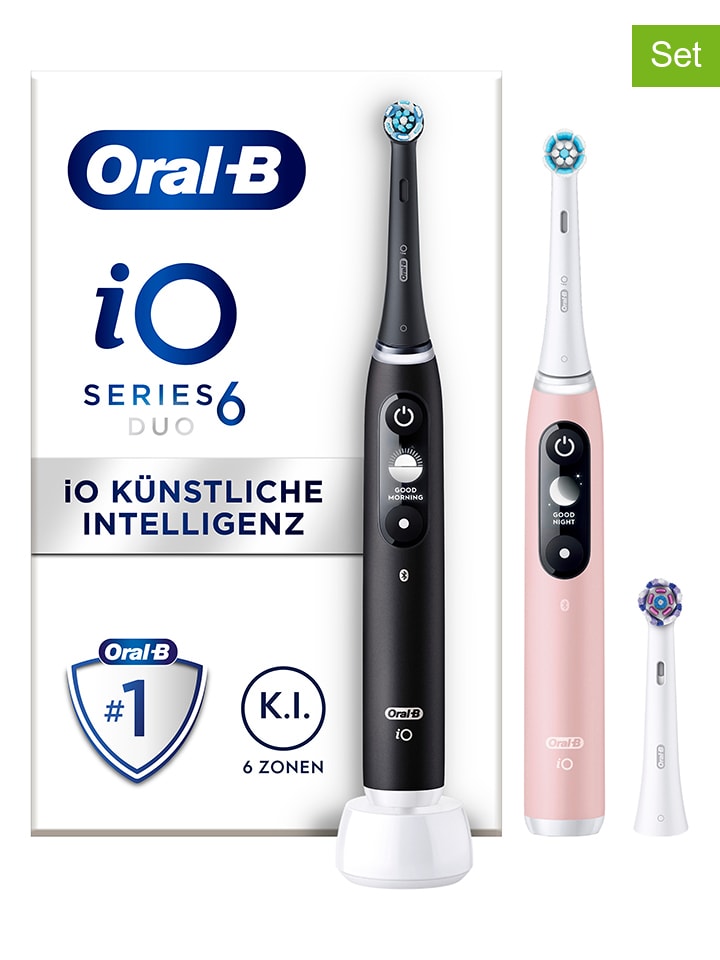 Oral-B 2tlg. Set: Elektr. Zahnbürsten 