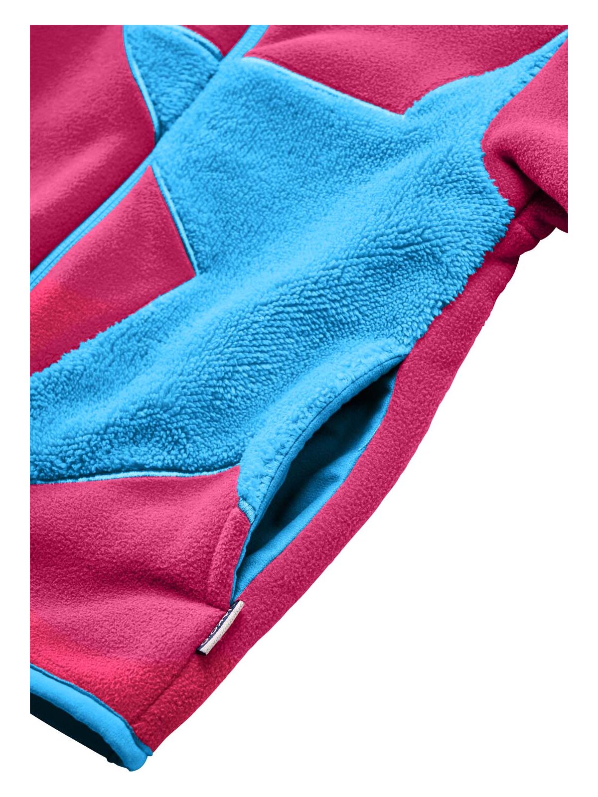 Kuschelfleece Jacke Stern, traube