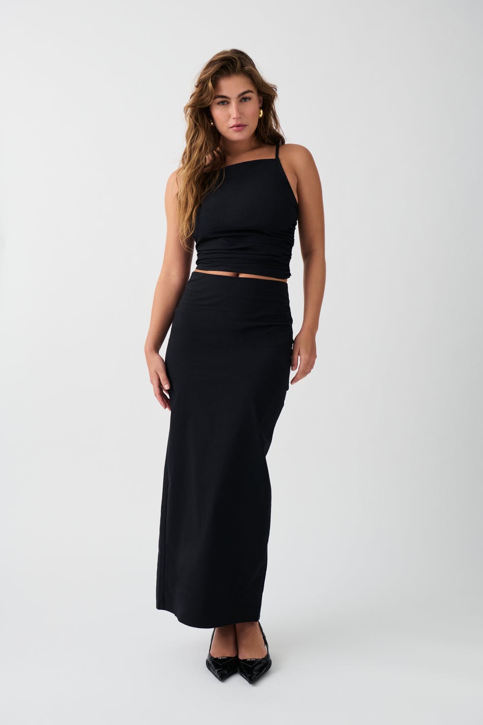 Rusched skirt