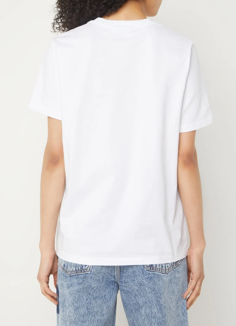 Ganni organic cotton T-shirt with logo print