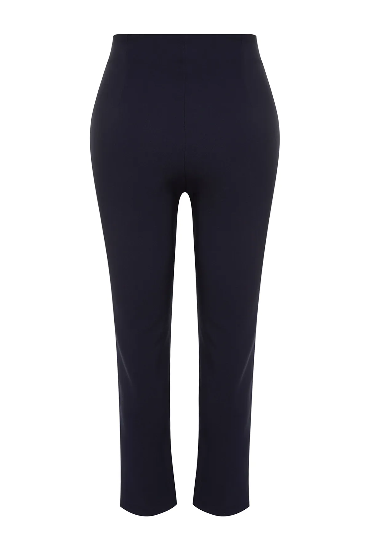 Trendyol Curve  Weinrote Zigarettenhose aus Webstoff TBBAW23AR00015