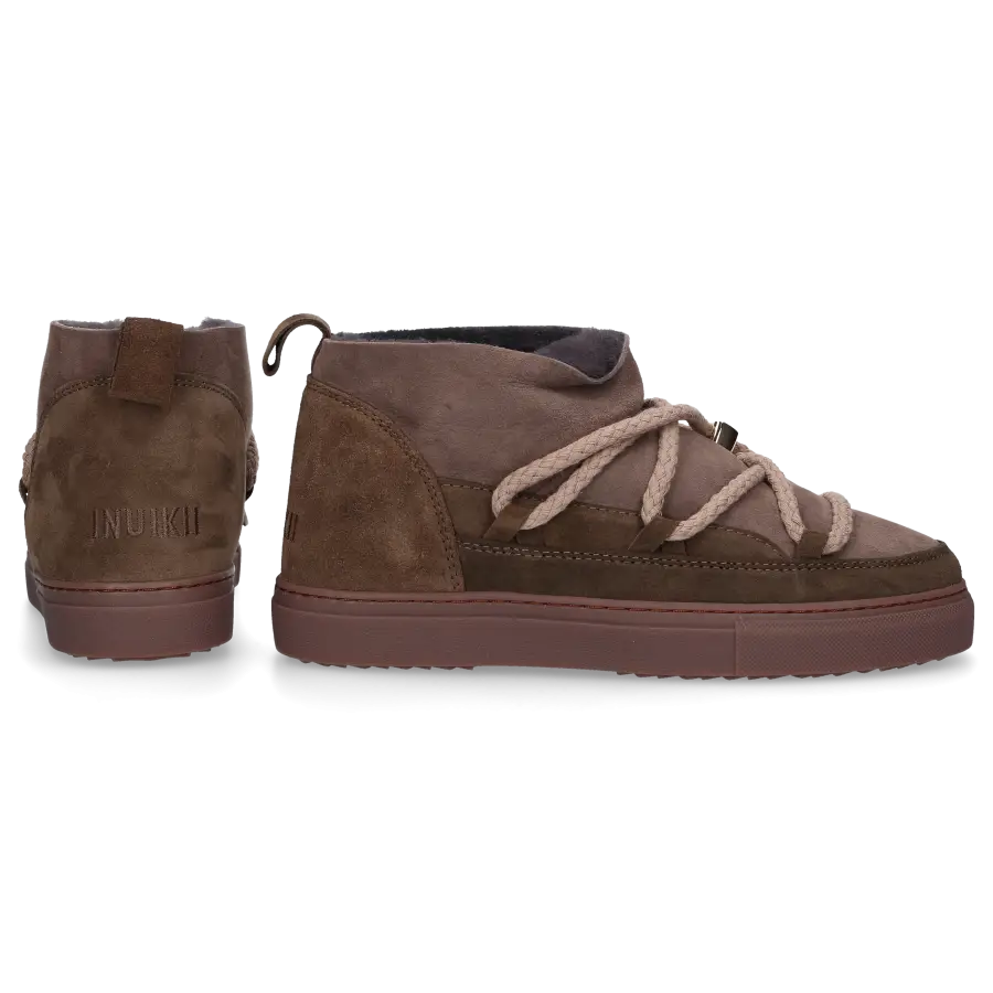 INUIKII - Snowboots CLASSIC LOW Veloursleder - grau