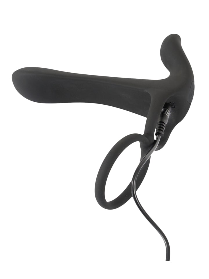 Black Velvets Paarvibrator Couple's Vibrator in schwarz günstig kaufen 14 cm