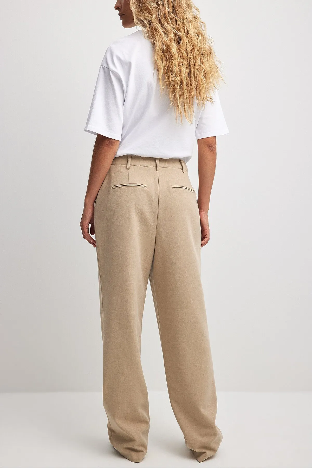 NA-KD  Melange-Anzughose mit mittlerer Taille