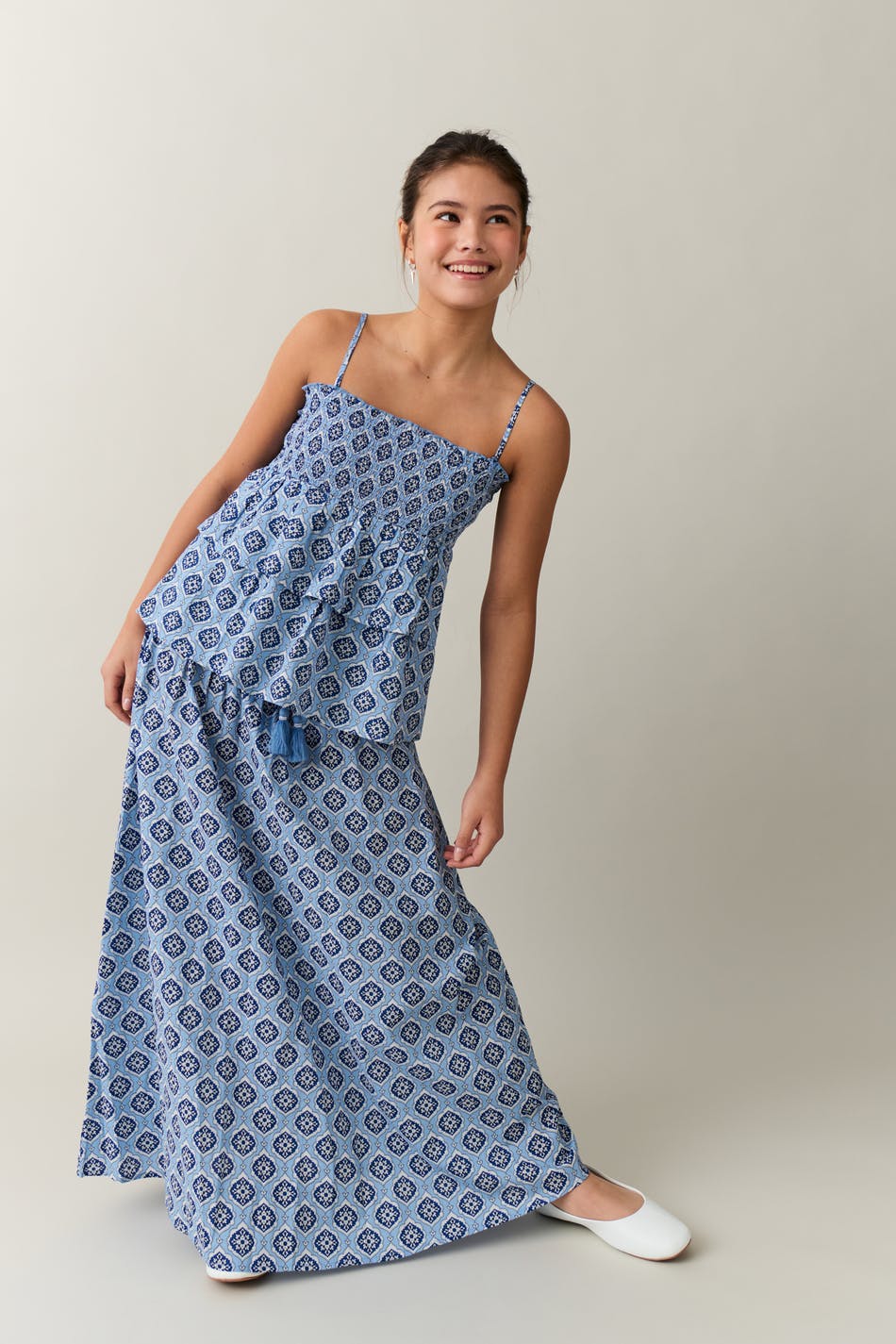 Y boho maxi skirt